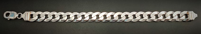 925 SILVER CURB BRACELET 9