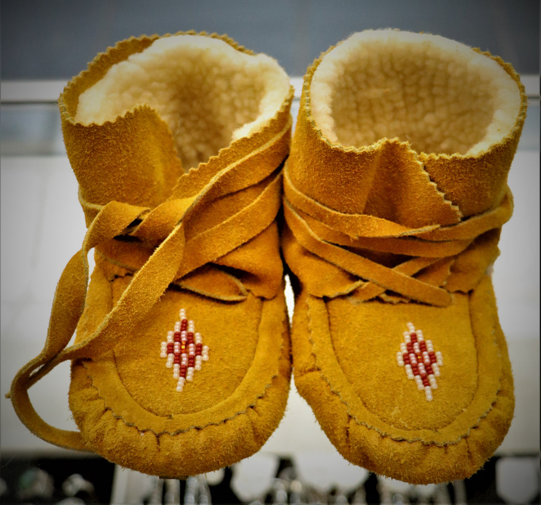 BABY MOCCASINS WRAPS 5 1/4