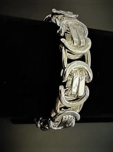 Load image into Gallery viewer, 925 SILVER BYZANTINE BRACELET 8 1/2 &quot;
