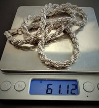 Load image into Gallery viewer, 925 SILVER ROPE CHAIN 22&quot;
