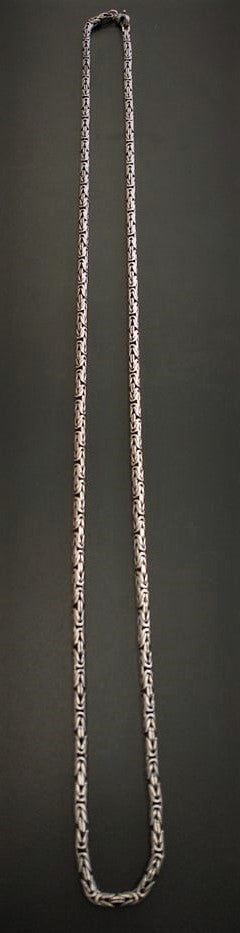 925 SILVER BYZANTINE CHAIN 29 1/2