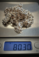 Load image into Gallery viewer, 925 SILVER BYZANTINE CHAIN 24&quot;
